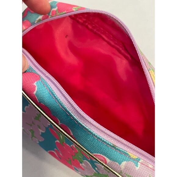 ~ Lilly Pulitzer Makeup Bag Snapdragon Floral Estée Lauder Flower Cosmetics Case - Picture 12 of 14